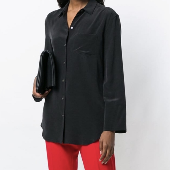 Equipment Femme coco silk button down S - Picture 3 of 5